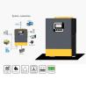 China Display LCD 1500VA todo en uno Inversor solar híbrido 24V para sistema fuera de la red wholesale