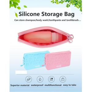 Silicone Rabbit Square Silicone Cosmetic Storage Bag Fashion Solid Color Silicone Change Storage Bag