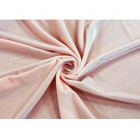 China Stretchy Micro Velvet Fabric / Misty Rose Outdoor Velvet Fabric 160cm Width on sale