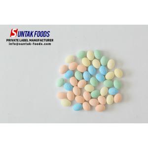 OEM Bulk Candy , Fruit Flavor Sweet Breath Sour Mint Candy Oval Shaped