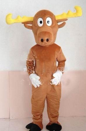 Custom Adults Brown Reindeer Animal Mascot Costume