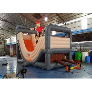 China Outdoor Durable Commercial Inflatable Slide , Cheap Inflatable Surf N Slide With Customized Size supplier