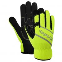 China Hysafety OEM Light Duty Mechanics Wear Gloves CE Hi Vis Work Gloves on sale