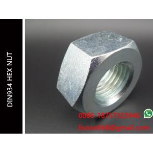 China DIN standard DIN934 Hex Nut,Zinc Plated,Size M10-1.5 Grade 4.8 wholesale