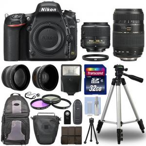 China Nikon D750 Digital SLR Camera + 4 Lens Kit: 18-55mm VR + 70-300 mm + 32GB Kit supplier