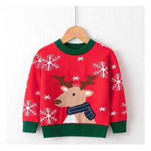 Fall Winter Boys Clothes Toddler Pullover Cartoon Sweaters Knitted Christmas Sweater For Kids