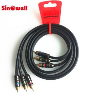 China Optical Fiber DVD Player High Speed RCA Audio Cable , RCA Stereo Cable supplier