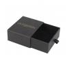 Black Cardboard Paper Box Packaging Storage / Drawer Gift Box Customized Shape