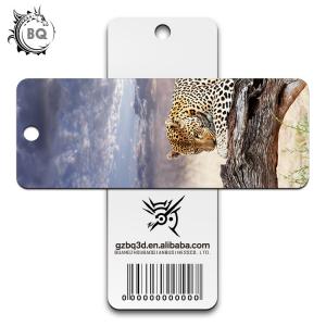 China Promotional Plastic PP 3D Lenticular Bookmark Flip Animal UV Printing supplier