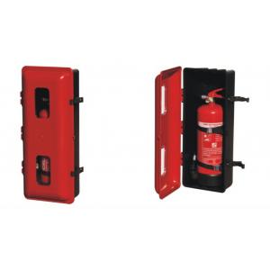Red Indoor Fire Extinguisher Case Fire Hose Reel And Extinguisher Cabinet