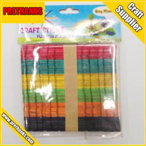 Colored and Natural Craft Wooden Match Sticks for Child DIY