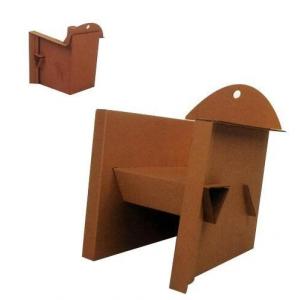 Shopping Mall Paper Cardboard Chair For 2 - 5 Years Old Children