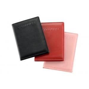 O suporte contínuo do passaporte do curso do retângulo personalizou Logo Pu Leather Passport Holder