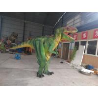 China Adult dinosaur costume for sale walking dinosaur film props shows Green T-Rex on sale