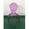 Plastic Princess Stackable Wedding Dining Chairs Event Rent , Clear / Grey /
