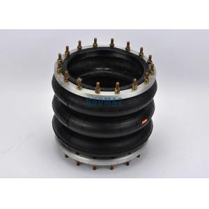 360306H-3 Triple Convoluted Industrial Air Spring Plate Dia 347mm Air Bag With Flange