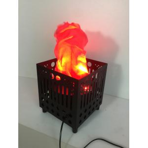 China red led silk  square flame light with iron shell supplier