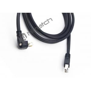 Cat5e Gigabit Ethernet RJ45 to RJ45 Angle Down Cable with Good Performance for Machine Vision System