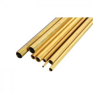 C26000 6000mm  Yellow Coated Copper Pipe 4mm Od Brass Tube For Construction Decoration