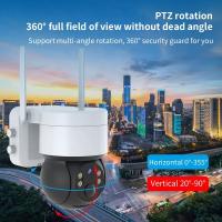 China Outdoor Waterproof PIR Wireless WiFi IP Security PTZ Camera H. 265 2MP Night Vision  Security PTZ Solar WiFi Camera on sale