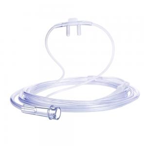 Medical Disposable Soft Nasal Oxygen Cannula  , PVC Transtracheal Oxygen Cannula