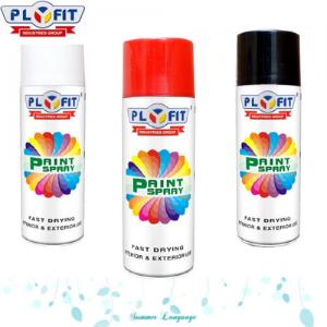 PLYFIT 400ml Car Paint Acrylic Spray Paint Aerosol Shape Customized Color Dry Fast