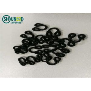 China 17mm X  9mm Size Women Bra Extension Hooks Black Color Eco - Friendly supplier