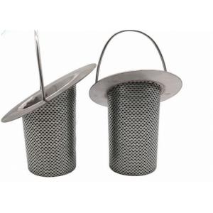 Replacement Cleanable 304 Stainless Steel Basket Filter For Liquid Filtration