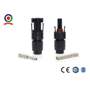China PPO Shell Solar Panel Connectors with ISO9001 Certification Double Seal Ring and Snap-in Safety Locking supplier
