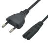 China EU電源コード 2.5A ヨーロッパ2ピン電源ケーブル 250V IEC C7 Figure 8 電源コード 家庭用電化製品 ホテル キッチン用 wholesale