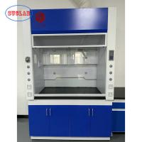 China Dark Blue Laboratory Fume Hood With Lower Noise Blower For Ventilation System on sale