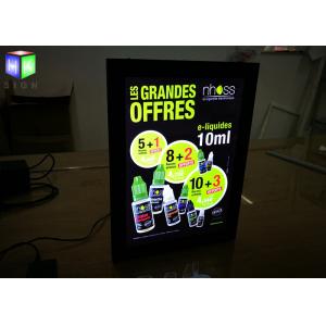 China Hotel Magnetic Advertising Light Box Poster Frameless With Acrylic Sheet supplier