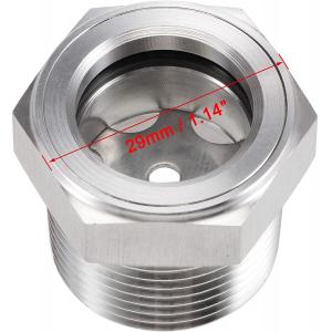 China OEM 2 inch Male NPT Stainless Steel High Pressure Oil Level Tank Sight Glass wholesale