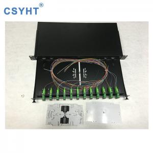 China Rack Mount Splicing Fiber Optic Patch Panel Termination Box 12-48 Core SC/FC/ST/LC supplier