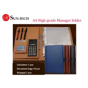China Business Gift A4 size high-grade multifunctional manager folder supplier