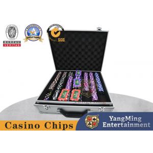 La ronda 14g Clay Personalised Casino Poker Chip fijó con base del metal