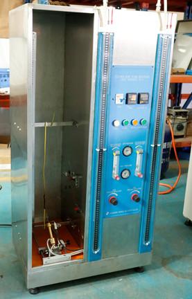 Single Cable Vertical Flammability Testing Equipment Adjustable Burning Angle