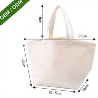 Promotion Shopping Bag 100% ECO Cotton Foldable Canvas File Tote Bag