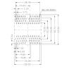 HXB5G602NL THT 5GBASE-T POE+磁気モジュールQuad Port 96Pins