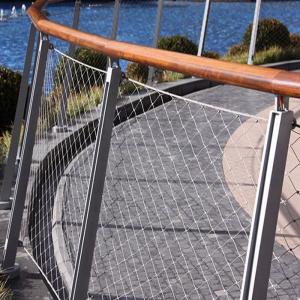 China Bridge Stairway Ss Rope Mesh 1.5mm Wire Diameter supplier