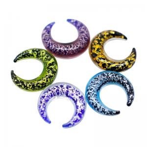 Pyrex Glass Spiral Ear Tapers 4G Pincher Body Jewelry Rainbow Color