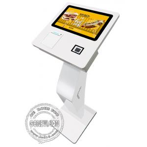 China Hotel 15.6 Receipt Printer Bar Code QR Code Scanner Self Ordering Payment Kiosk supplier