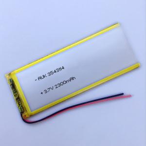 3.7V 2300mah Lithium Polymer Battery Cell For Interphone Navigator