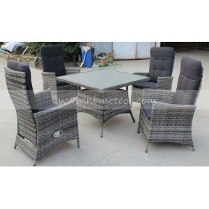 Outdoor Rattan Dining Set for 6, Weather-Resistant Patio Furniture