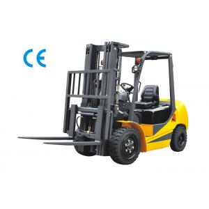 2500kg Four Wheel Forklift Gas Powered With Three Stage Mast Lift Height 6m