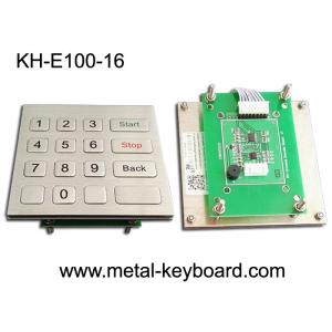 Interface USB Metal Numeric Keypad Stainless Steel Material With 16 Flat Keys