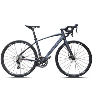 700C Complete Aluminum Carbon Fiber Bicycle 21 Speed Double Disc Brake Full Carbon Road Bike
