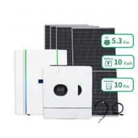 China 5kwh 7kwh 10kwh Solar Panel Kit Set On Off Grid Inverter Price Power Home Solar Energy System For Home on sale
