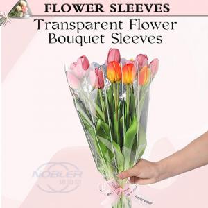 China Flower Packaging Bag Plastic Cellophane Sleeve Waterproof Transparent Color supplier