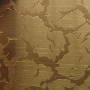 Middle East newest etched decoration stainless steel sheet for wall cladding contract project